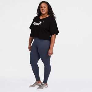 Puma Plus Size Essential Cropped Logo Tee